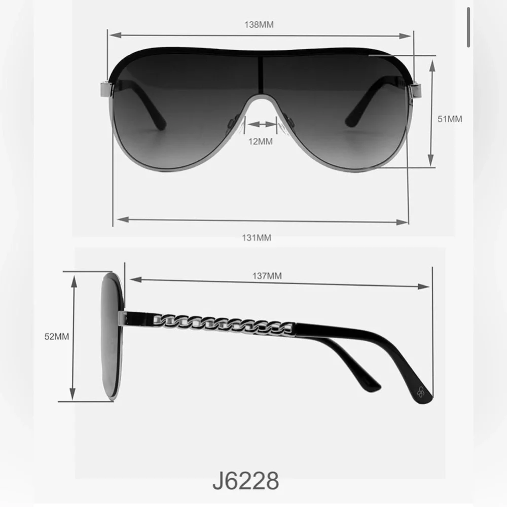 Jessica Simpson J6228 nude gray‎ rose gold Metal Shield Aviator Pilot Sunglasses